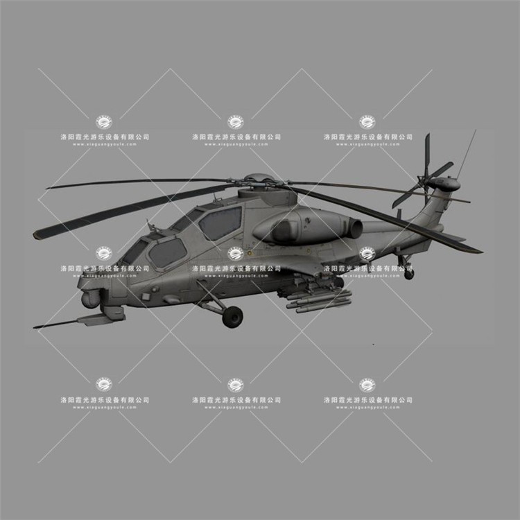 鲤城武装直升机3D模型